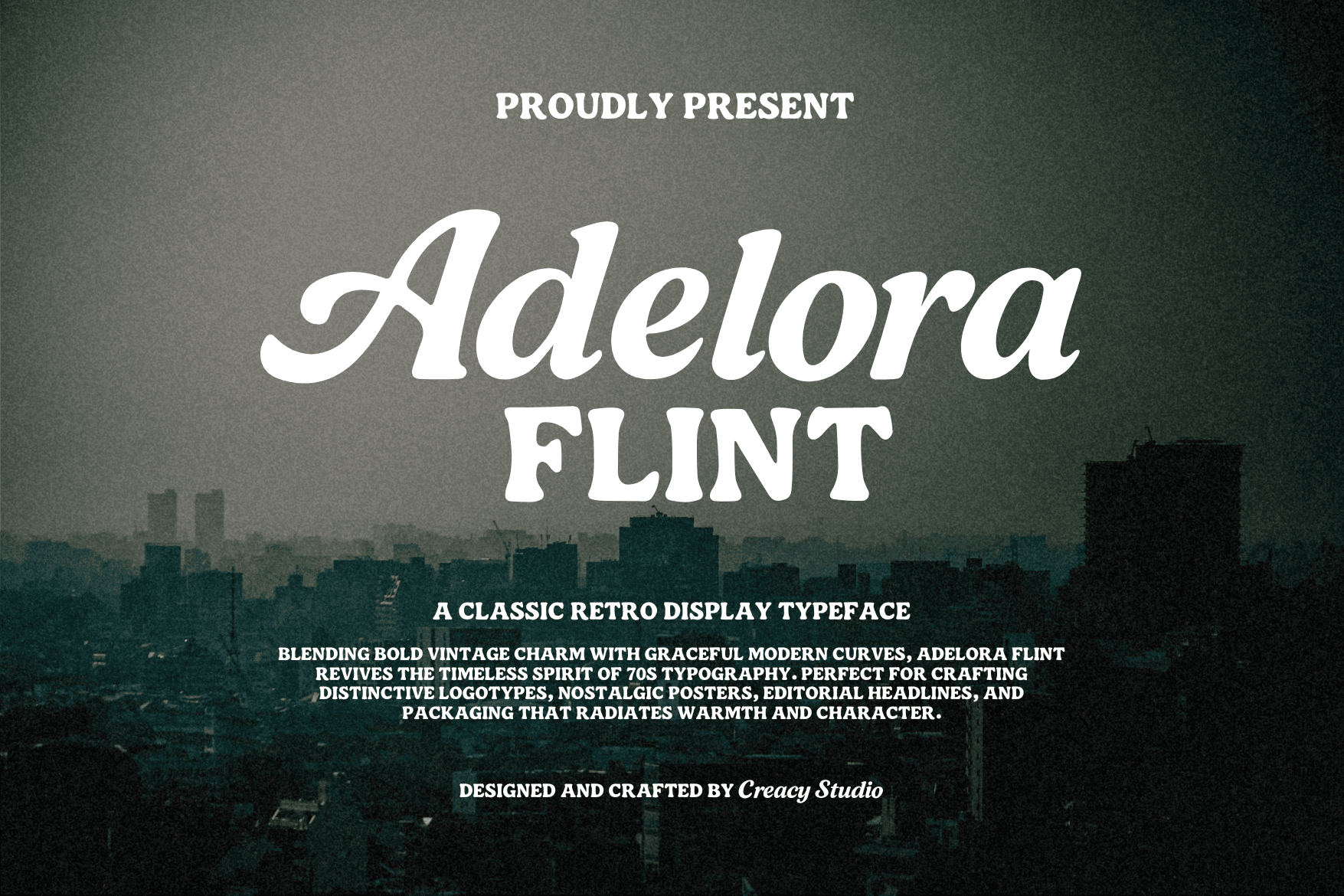 Adelora Flint — A Classic Retro Display Typeface